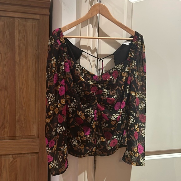 Nwot ASTR THE LABEL XL sweetheart floral blouse - Picture 2 of 9